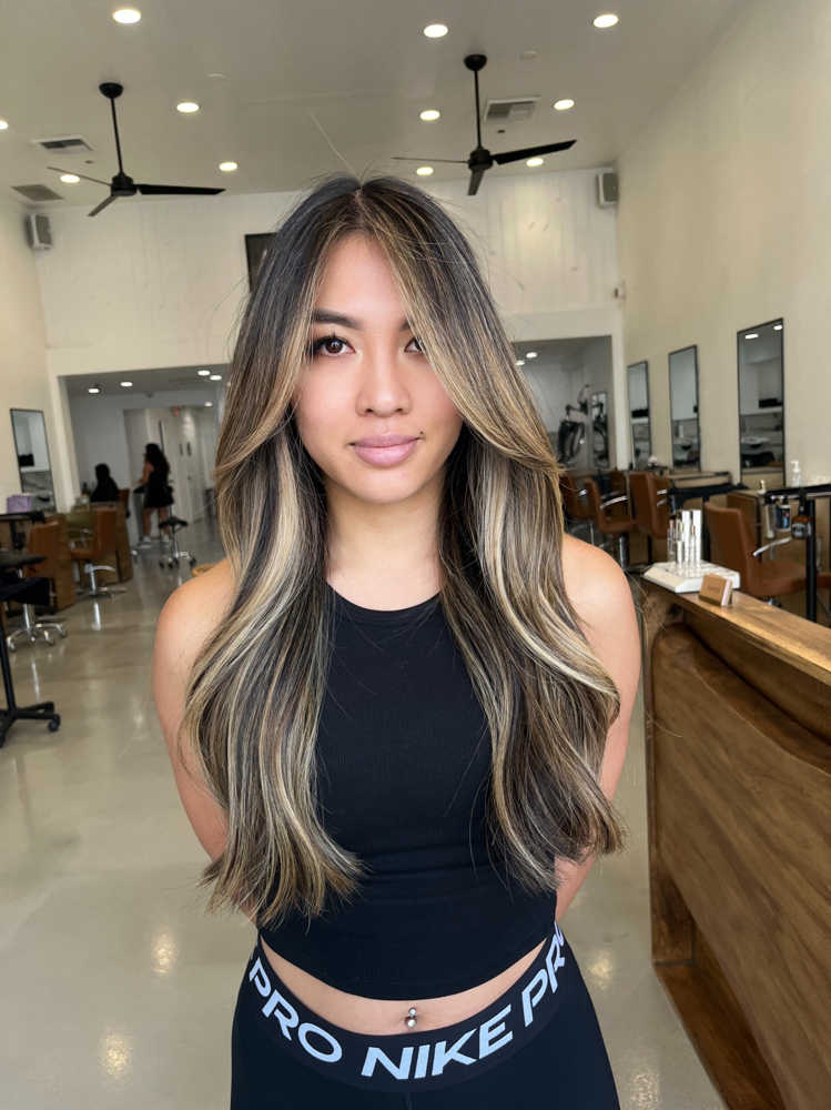 Face Framing Highlights at Hair By Blanca Vanessa in Downey, CA