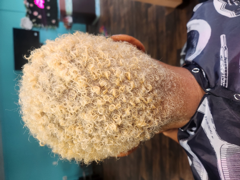 Short Natural Hair W/Color at Eyes On You Beauty Salon LLC in Jacksonville, NC