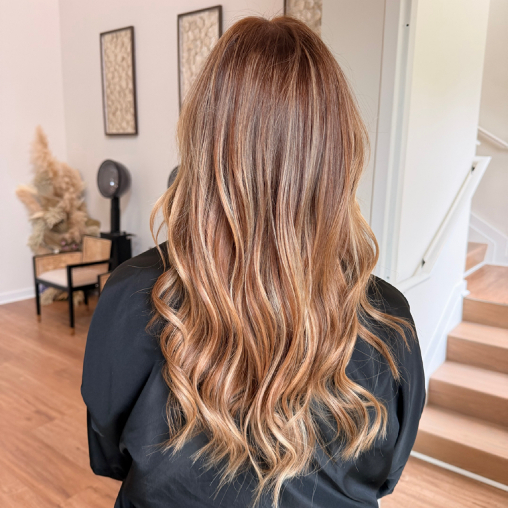 Double Process Balayage & Trim at Andrea Signature Hair in Alpharetta, GA