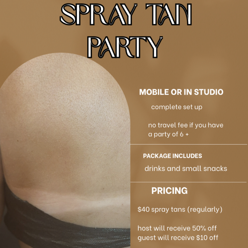 SPRAY TAN PARTY at KD’s Beauty Lounge in ODonnell, TX
