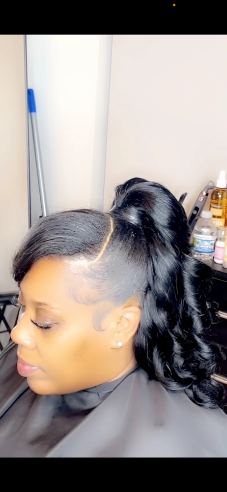Half Up/ Half Down Quick Weave