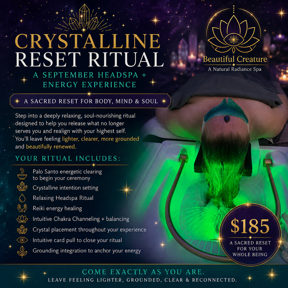 Crystalline Reset Ritual at Beautiful Creature A Natural Radiance Spa in Zelienople, PA