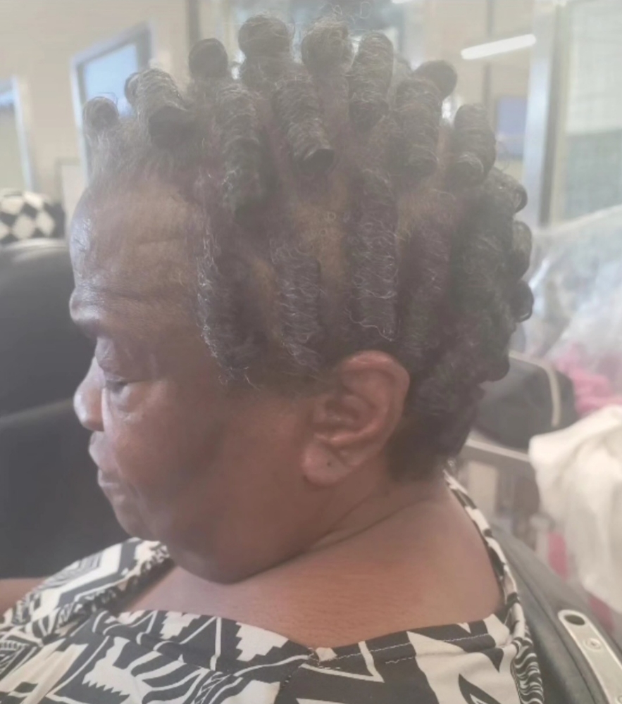 Roller Set-Textured or Natural Hair