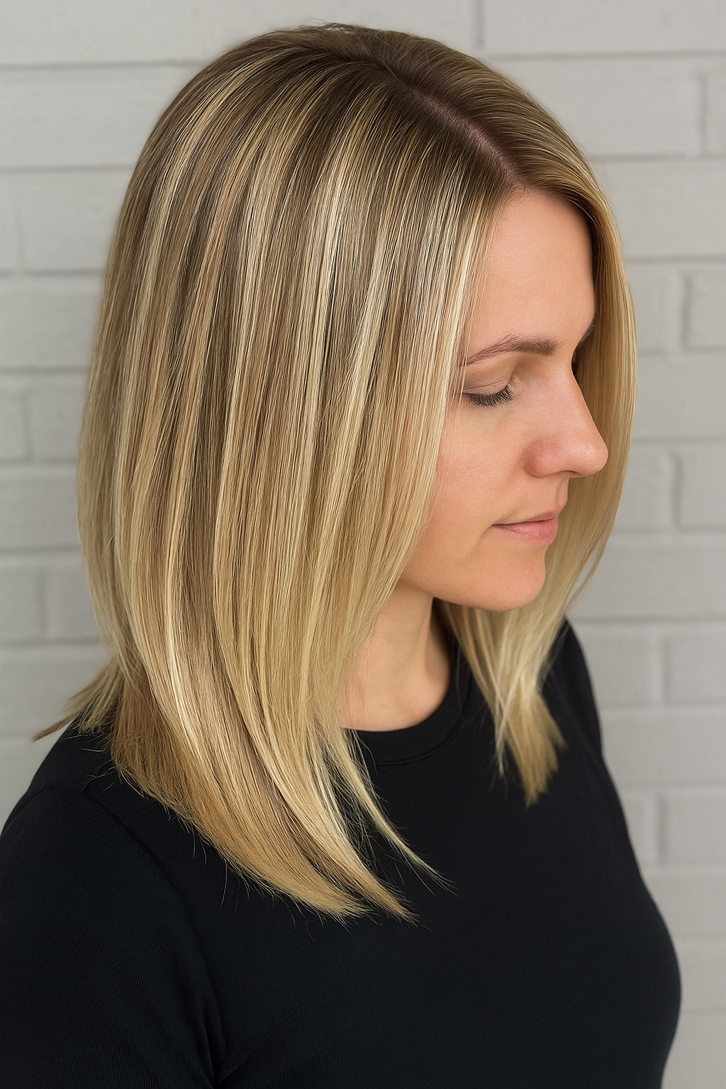 Partial Highlight & Color Retouch at Blonde Ambition Salon in Raleigh, NC