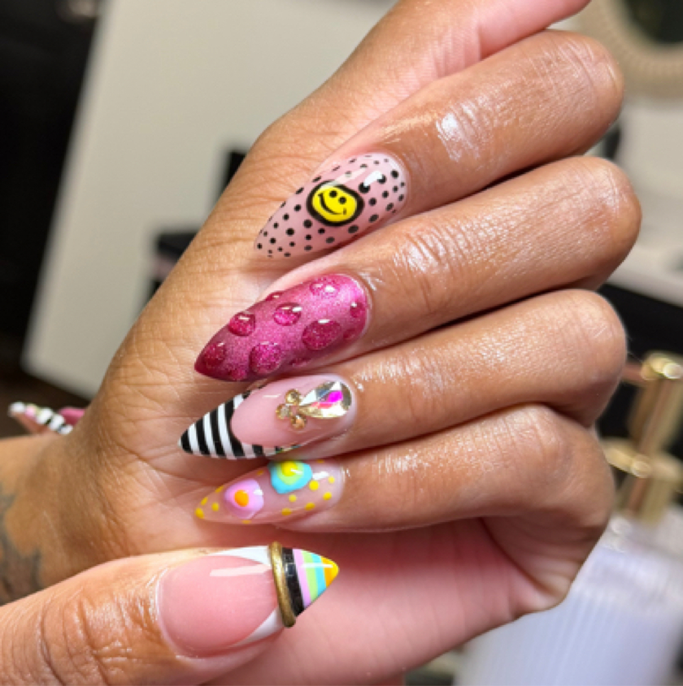 Medium Full Set at Painted by Alina in Akron, OH