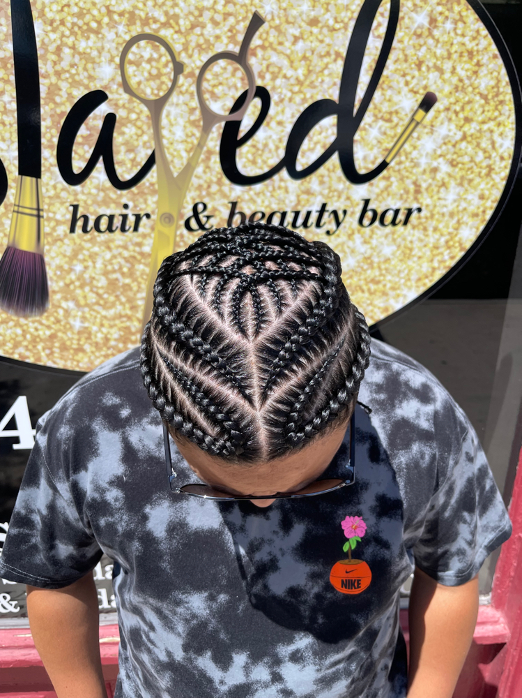 Custom Cornrow Style