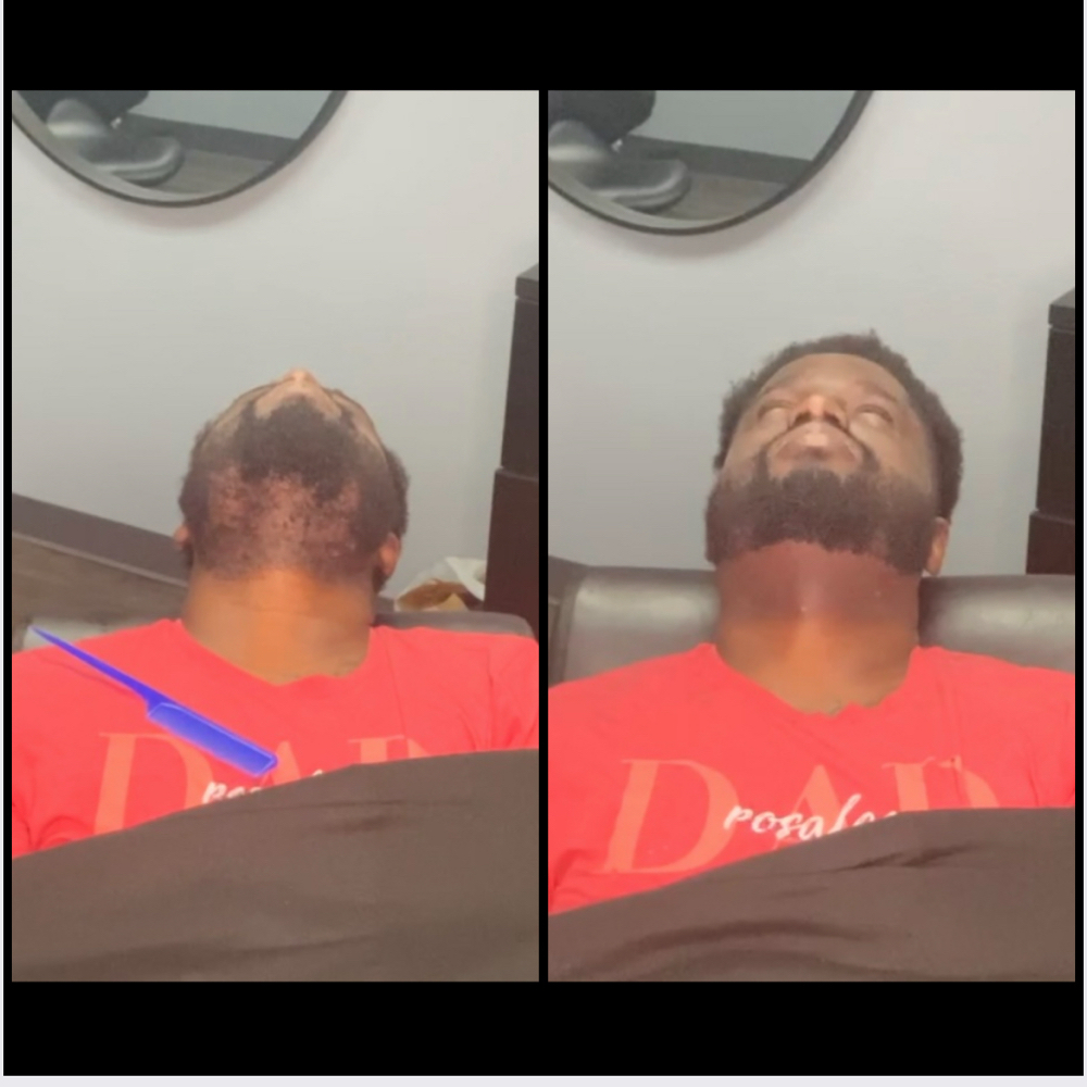 Beard waxing at Mad Threading in Rockford, IL