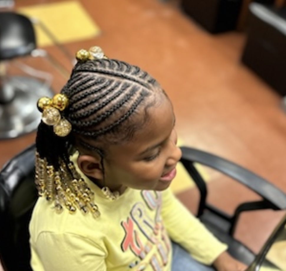 Small Kid/Braids W/beads