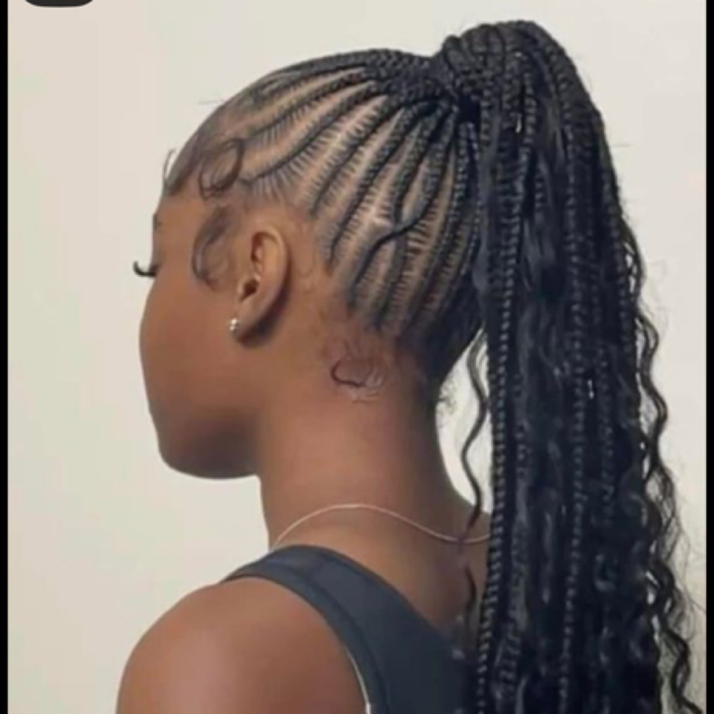 Braided Ponytail at Hair by sani in Sacramento, CA