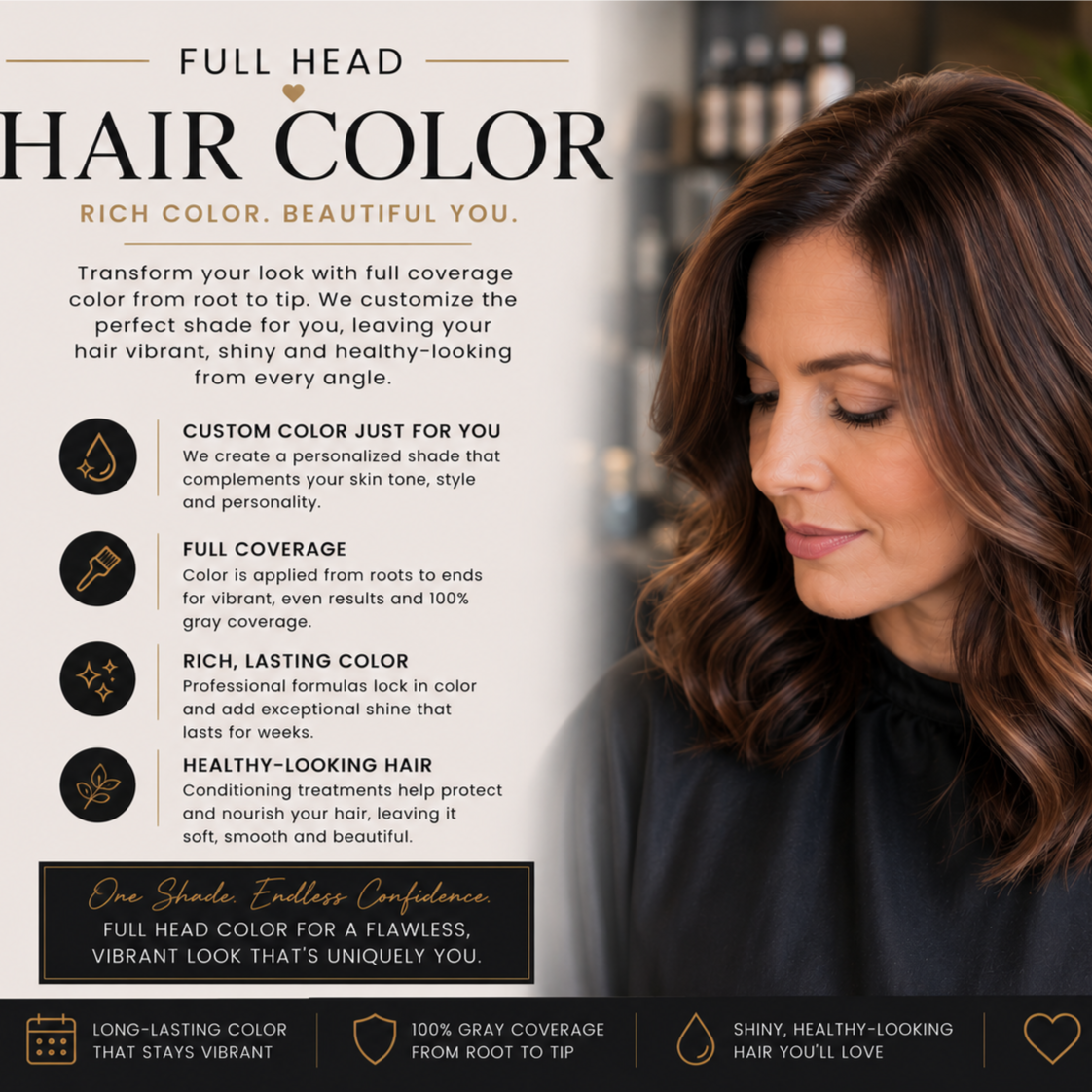 Full Head Hair Color Only at Jeremiah Jacob Levin Hairstyling in Coronado, CA