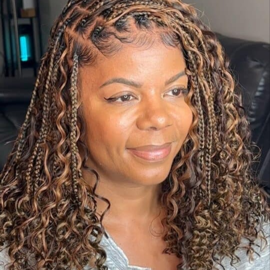 boho bob braids Medium at Melissabraid in Chicago, IL