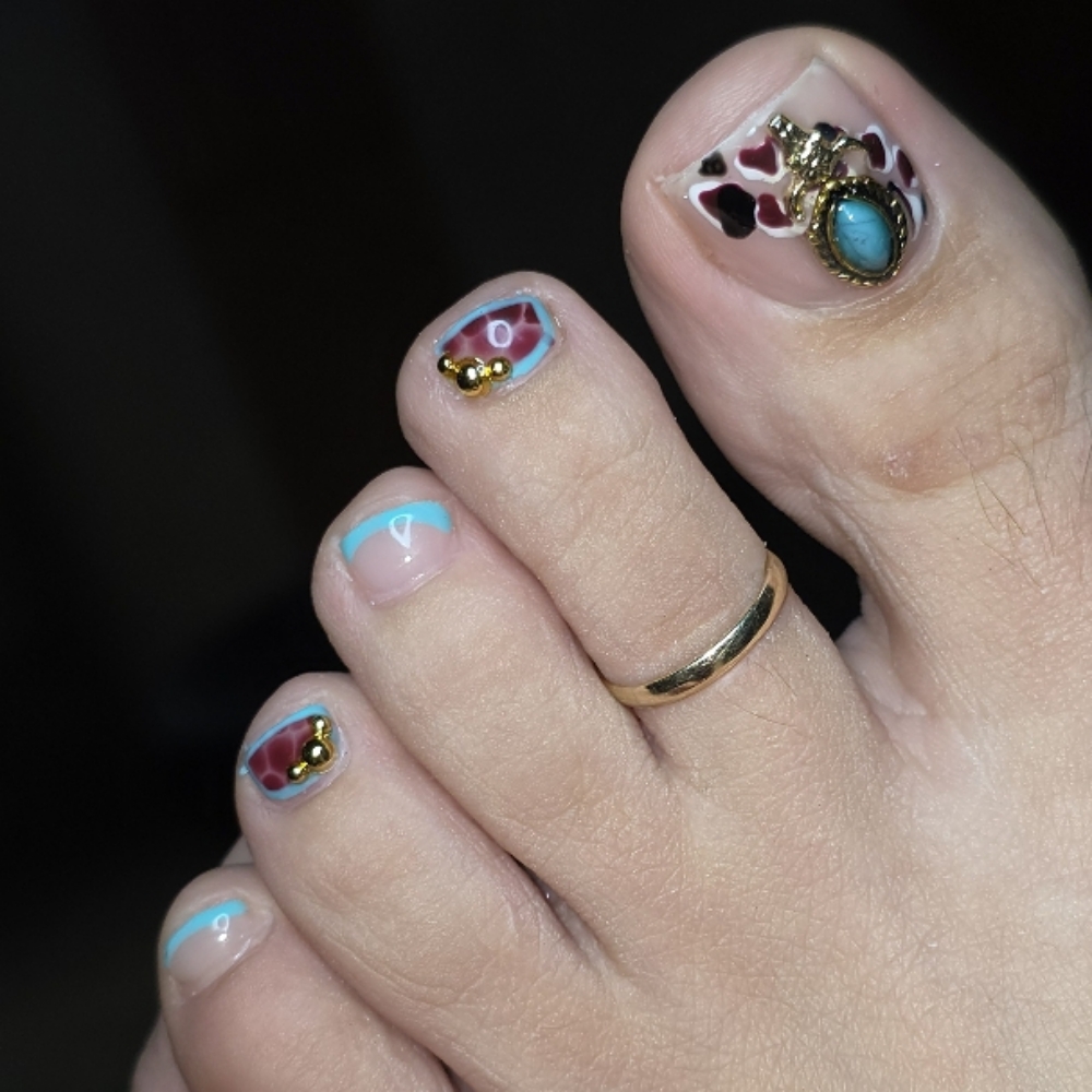 POLISH CHANGE ON TOES at Rocked Out Beauty LLC in Merritt Island, FL