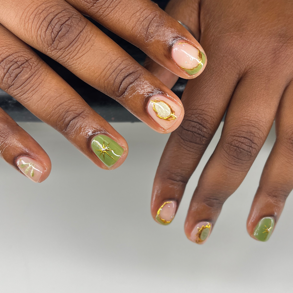 Gel Mani Nail Art Level 2 at Jaded Nailzz in san antonio, TX