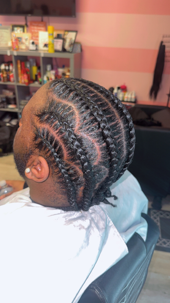 Design Stitch Braids (No weave) (5-6)