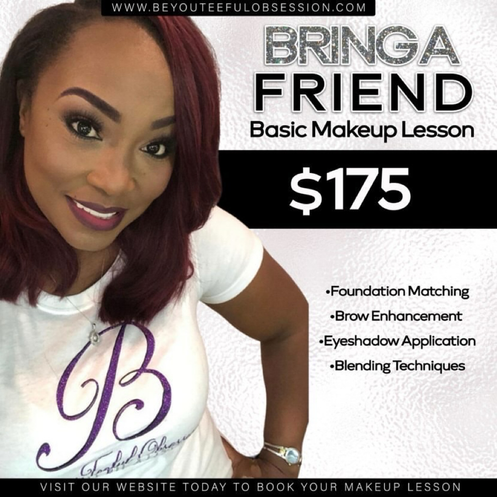 (Bring A Friend) Makeup Lesson at Beyouteeful Obsession Makeup & Beauty Bar in Tuscaloosa, AL