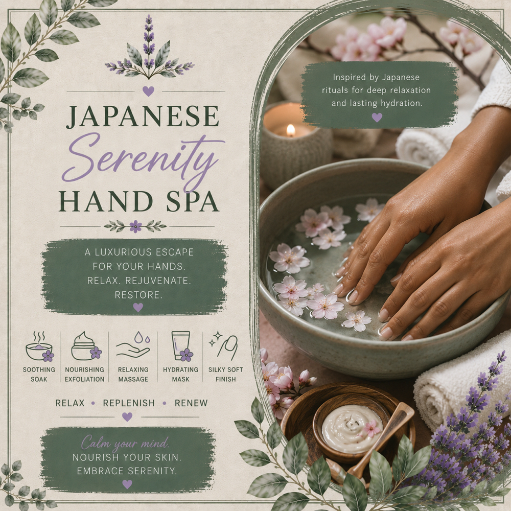 Japanese serenity hand spa at Otani Nails & Handmade Jewelry in Columbia, SC