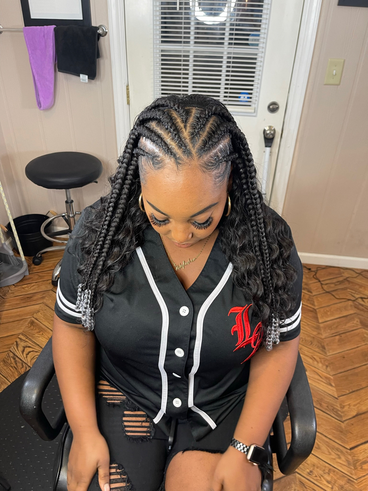 Half Feedin half quick Weave