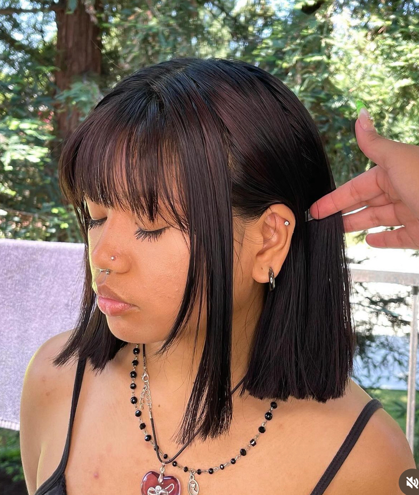Bob Hair Cut (With Or W/o Layers)