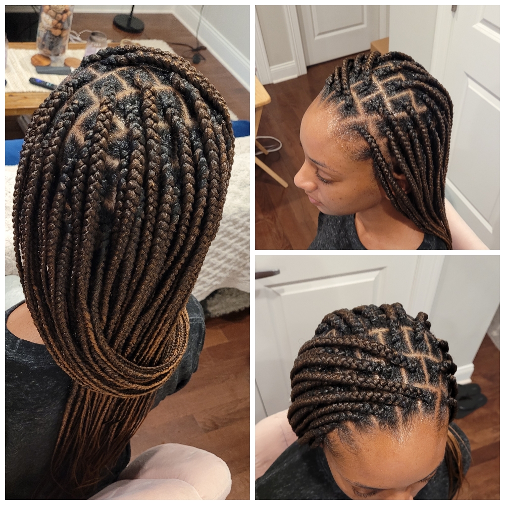 Medium Knotless Braids