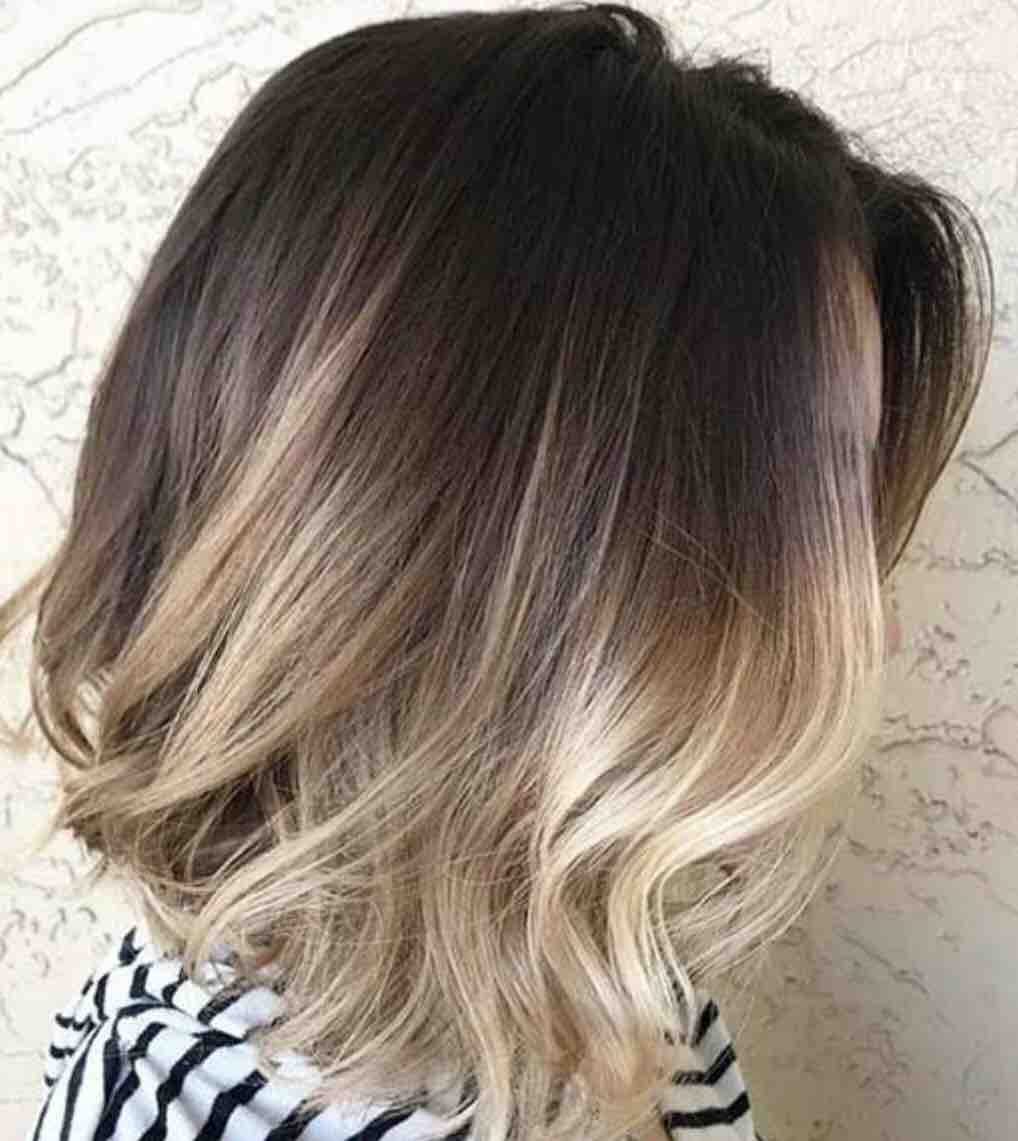 Ombre Color And Haircut