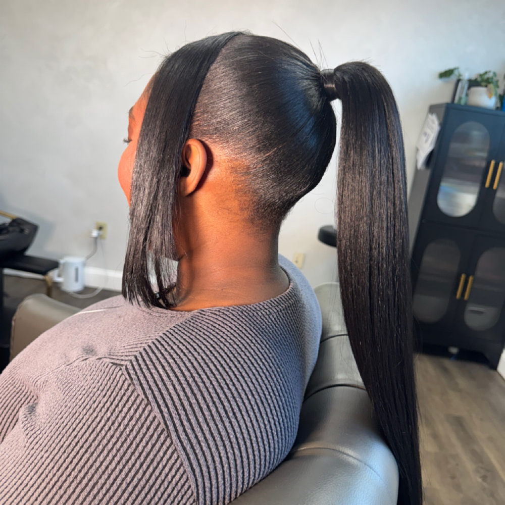 Sleek Ponytail at Ggxhair in Charlotte, NC