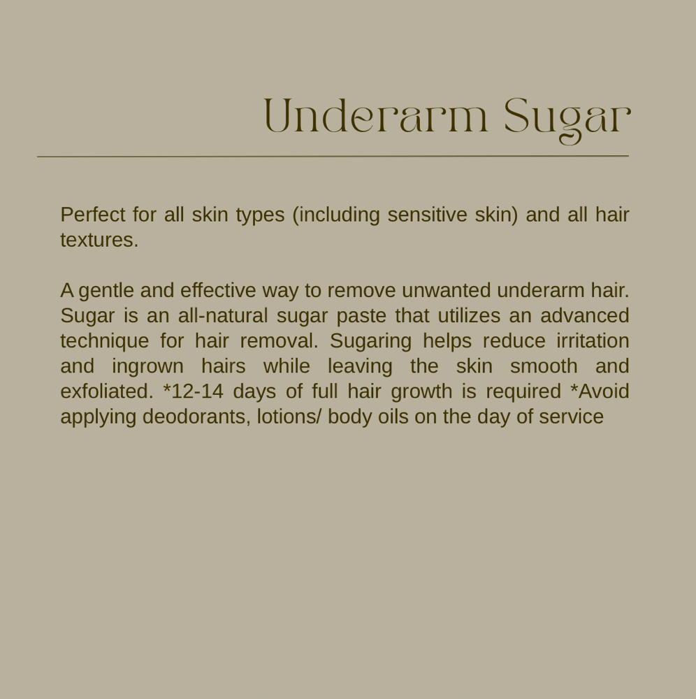 Underarm Sugar at Foxy’s Beauty Lounge in Waterloo, IA
