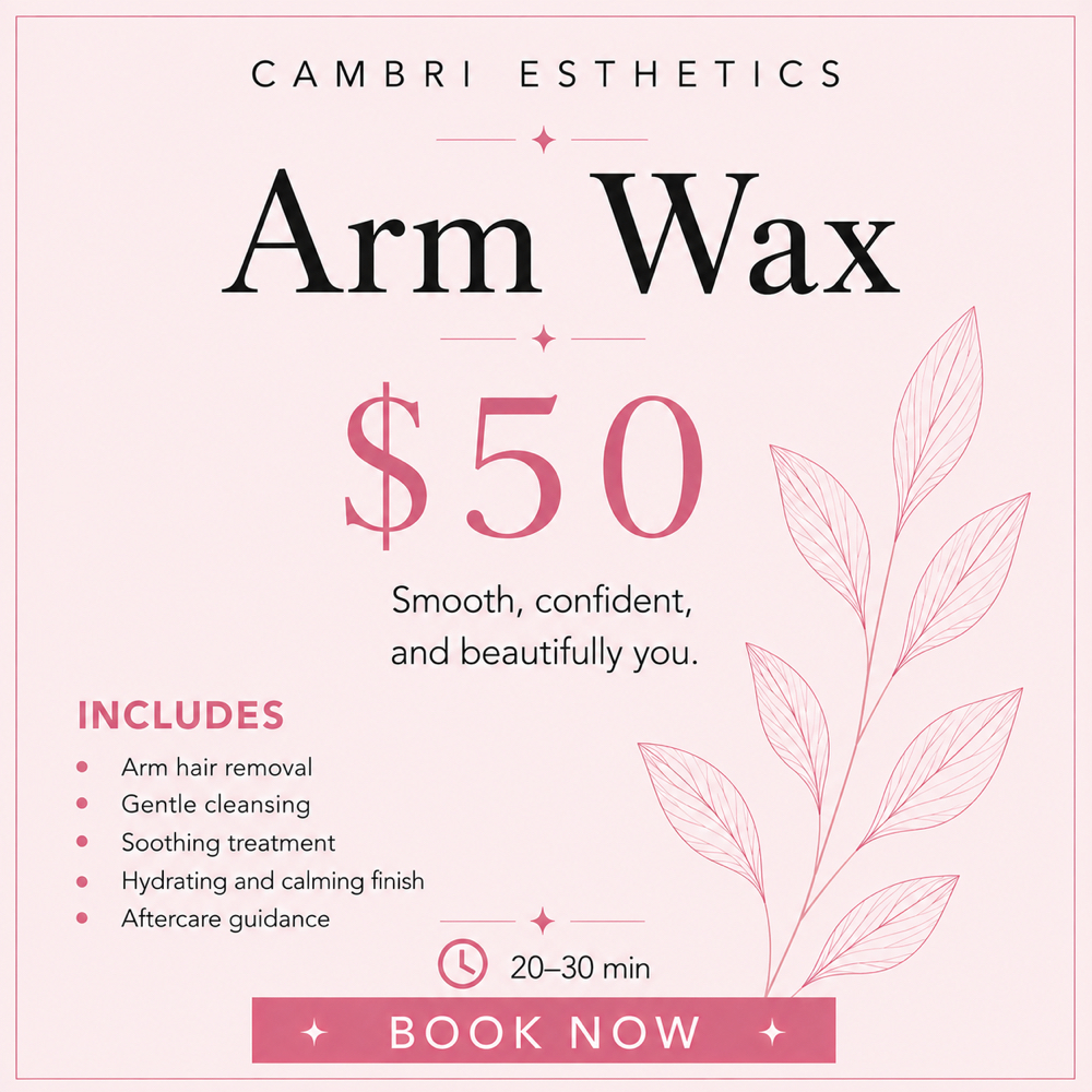 Arm Wax at Cambri Esthetics in Davenport, IA