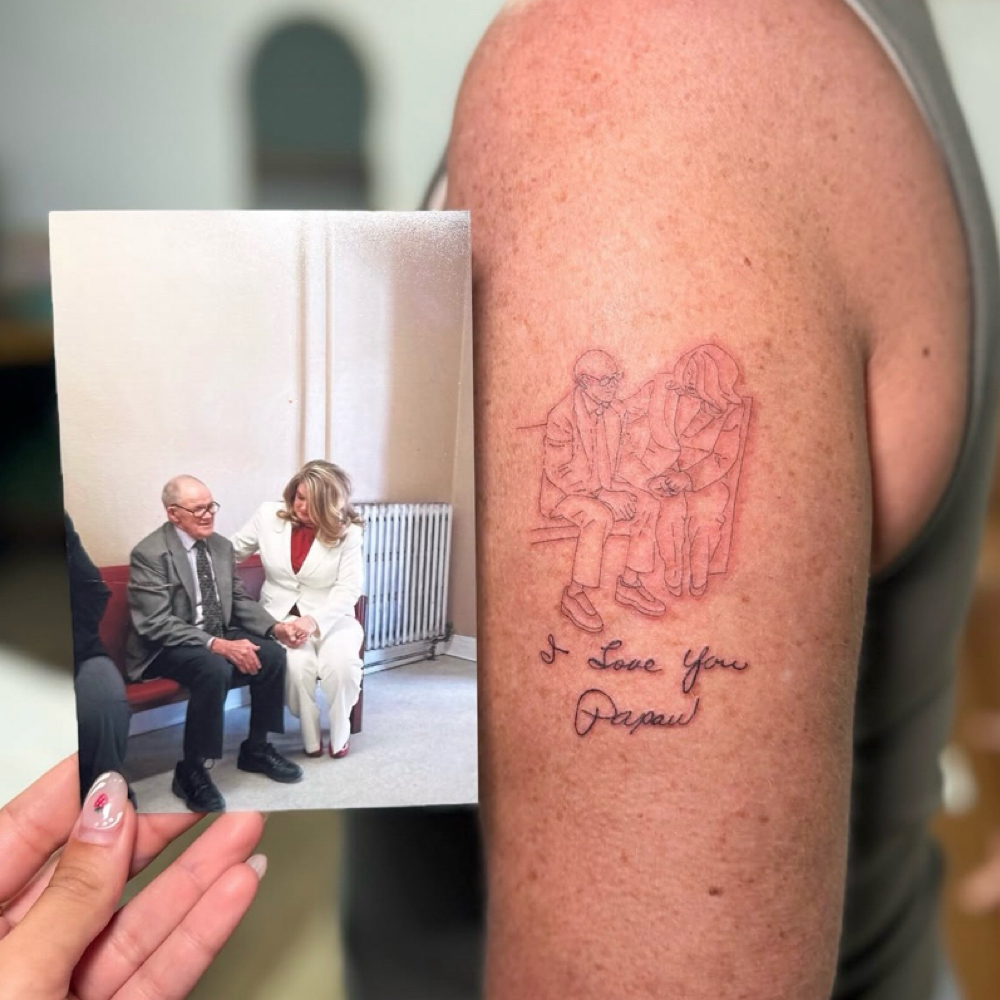 Photo Outline Tattoo at La Bella Salon in Minford, OH