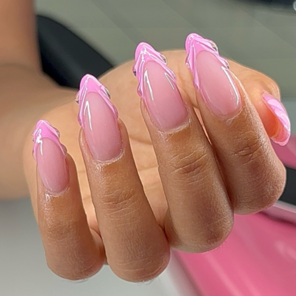 ADD** 3D LINES TO NAILS at LeAnna Nailz in Cincinnati, OH