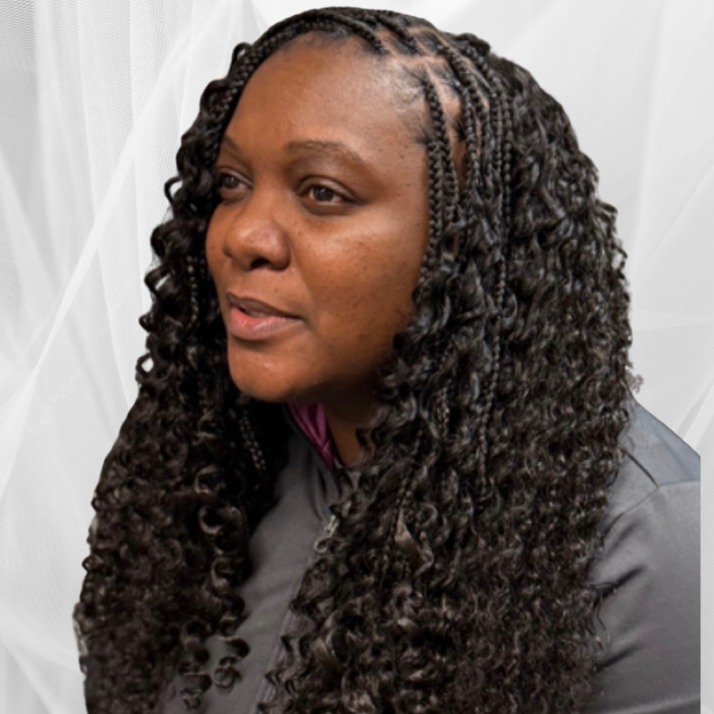 Boho Box Braids W/ Human Crochet at Hallways To Beauty in Villapark IL, IL