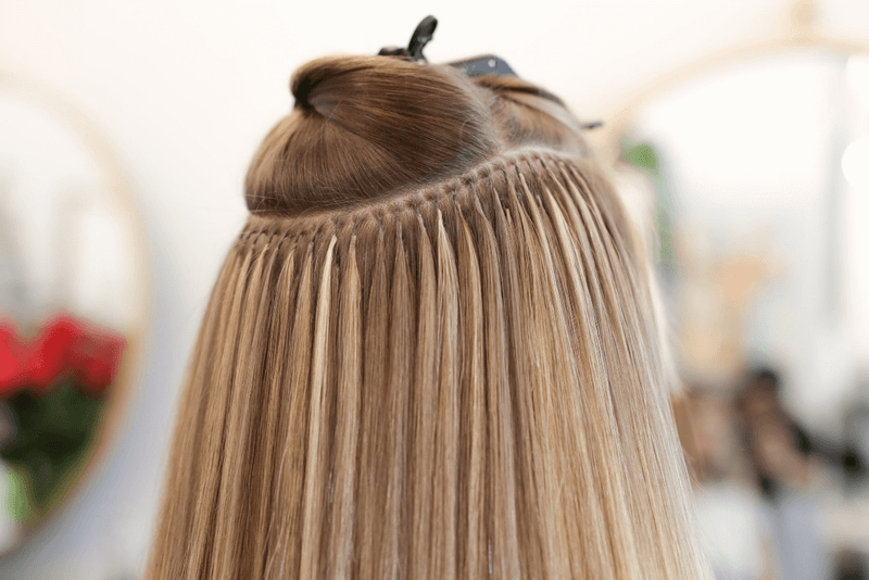 K-Tip Hair Extension Install at Hair by Missy in Harrisonville, MO