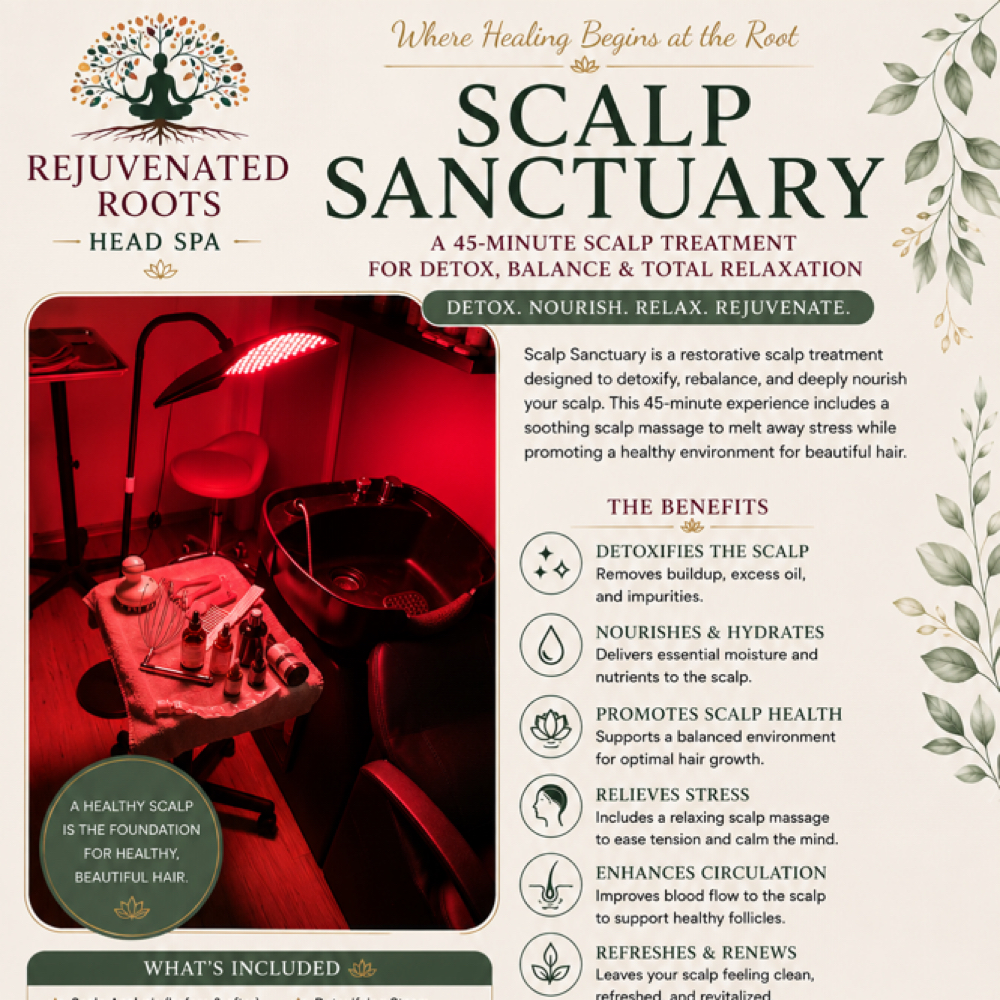Scalp Sancuary - 45 Min at Rejuvenated Roots Head Spa, LLC in Brownwood, TX