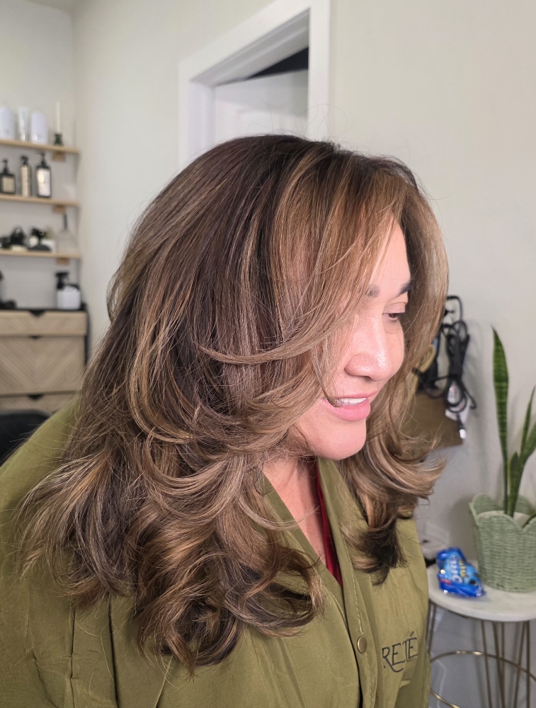 Color With Custom Blonding|Balayge