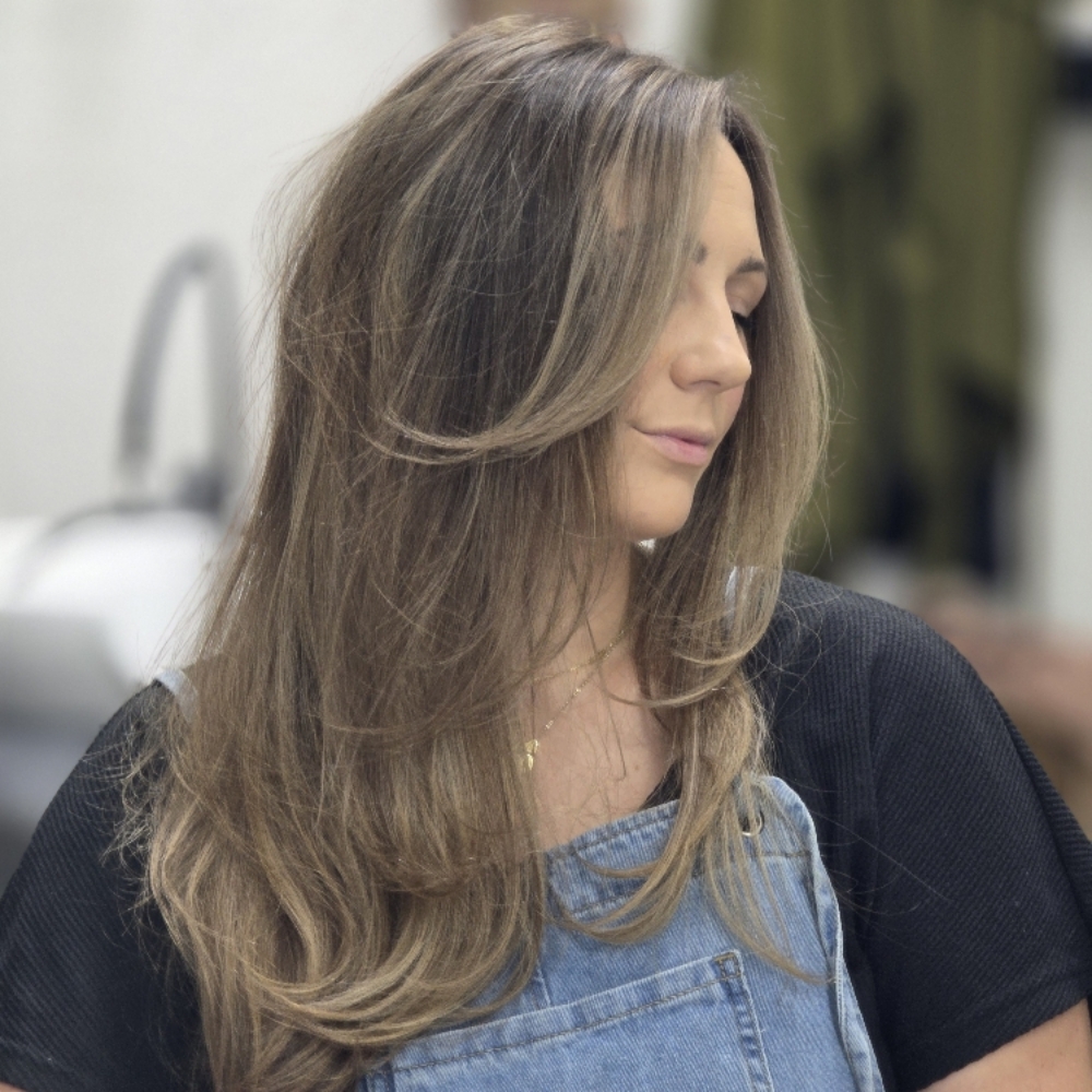 Dimensional Blonding Transformation at The Perfect Canvas Hair Salon in Katy, TX