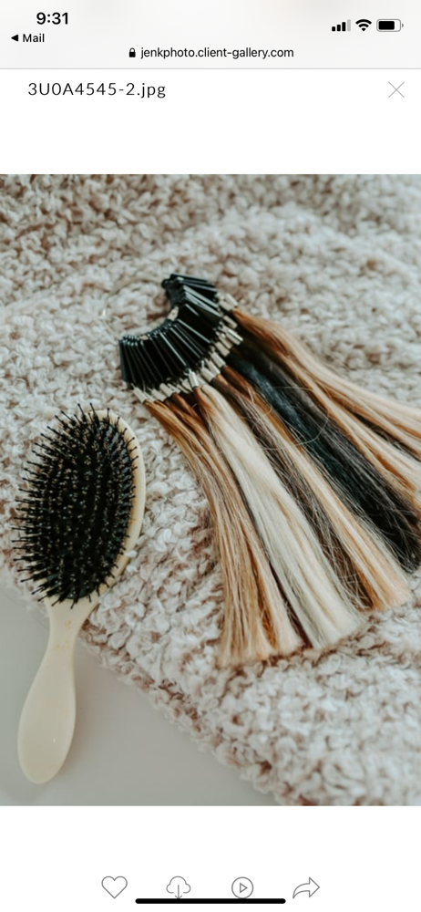 Hair Extensions Install (2 Rows)