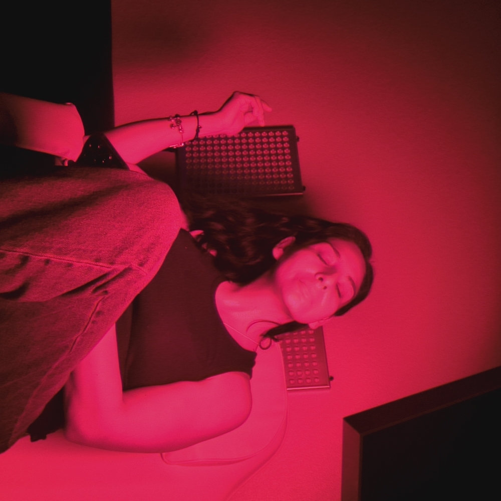 Red  light therapy at Elevate Beauty Bar Aesthetic & Wellness Spa in McAllen, TX