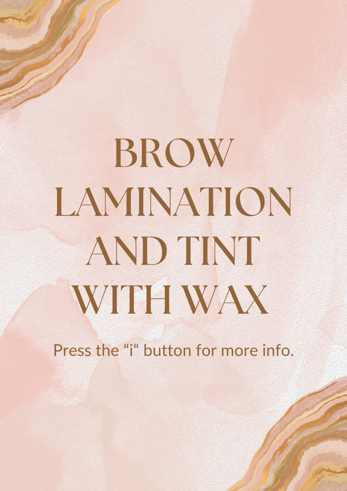 Brow Lamination With Tint