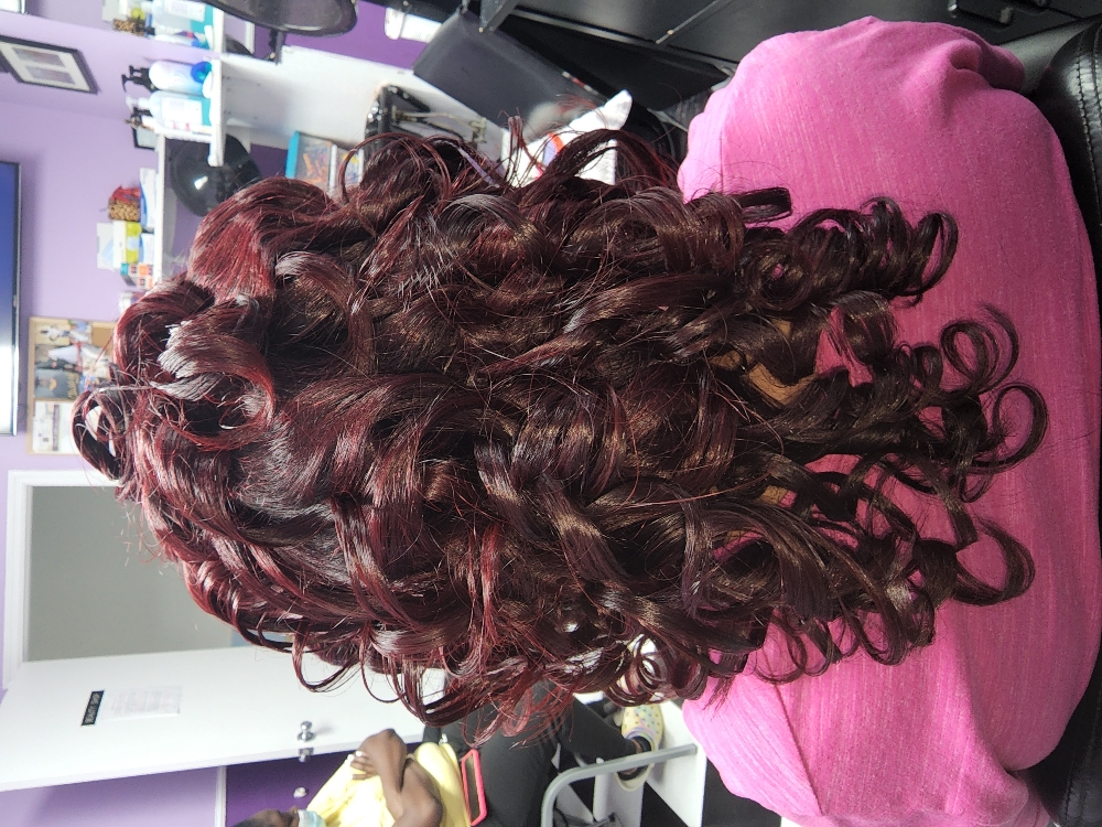 Virgin Color (Permanent)/silkpress at Mrs. Renee in Goldsboro, NC