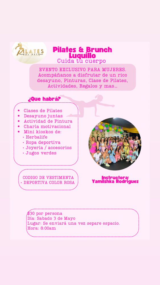 ACTIVIDAD PILATES & BRUNCH