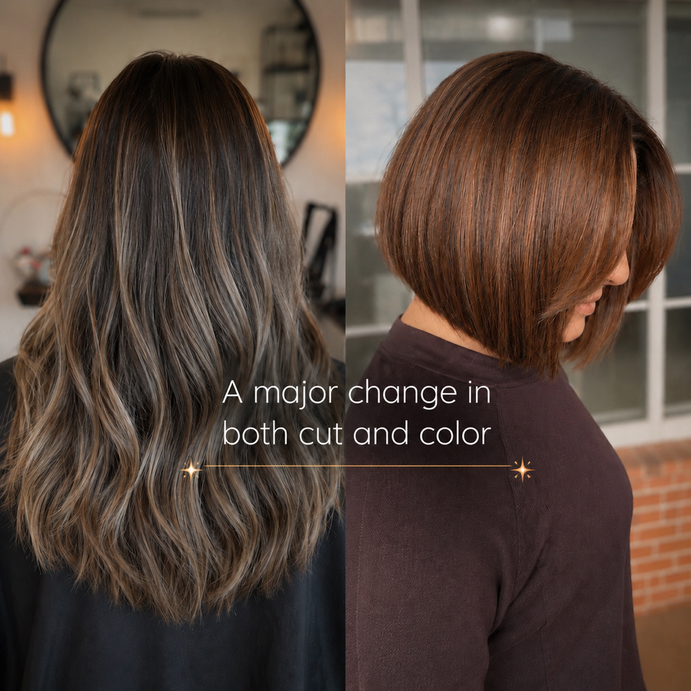 The Transformation at Sundara Hair Collective in Winston-Salem, NC