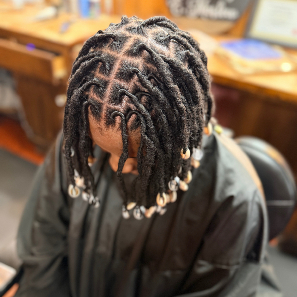 Traditional Locs Root Touch-Up at Styles By EMarlow CO in Camden, AR