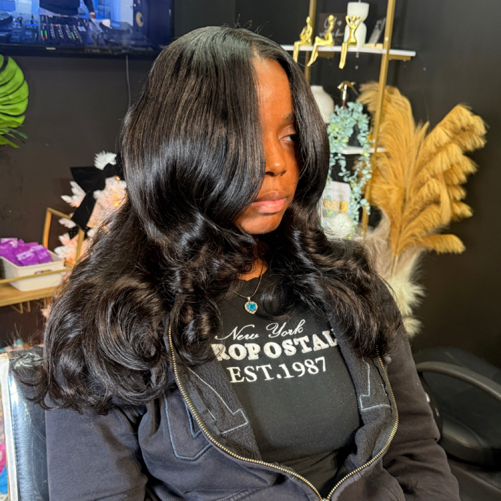 Quickweave With Natural Leave Out at The Nautica Charmese Experience in Greenville, SC