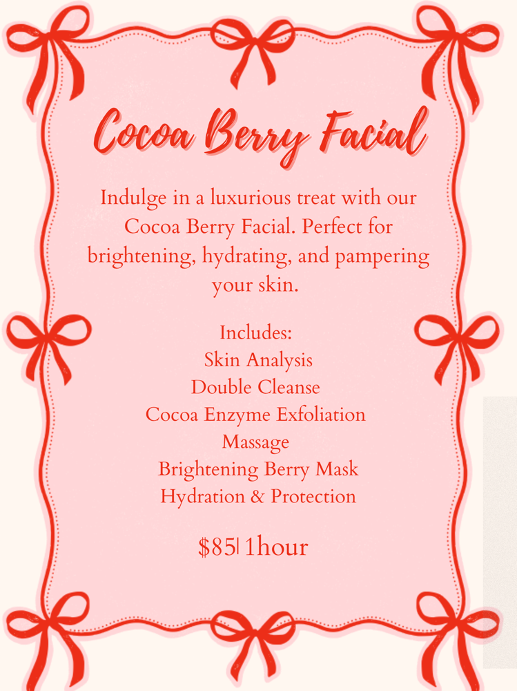 Cocoa Berry Facial at Cloud 9 Beauty & Wellness in Eastman, GA