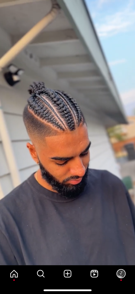 Men’s Braided Design (High Fade) at Slaid & Stitched in Arlington, TX