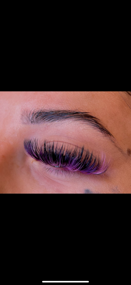 Colored Lash Add On Throughout Set