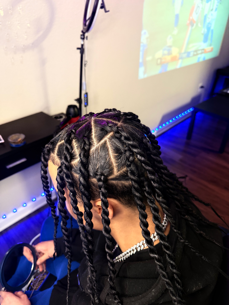 MENS BOX BRAIDS/TWISTS