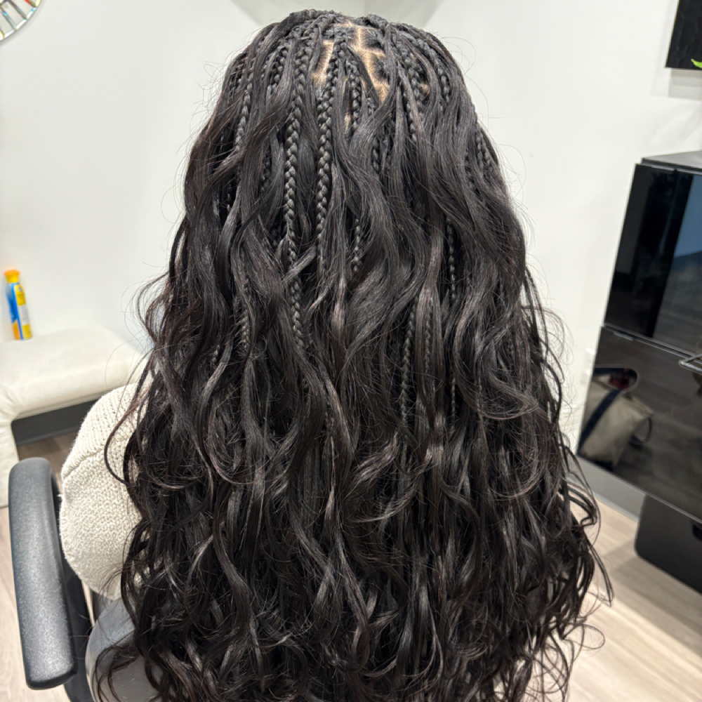 Bohemian Knotless Braids (smedium) at HAIRJUKU in Irving, TX