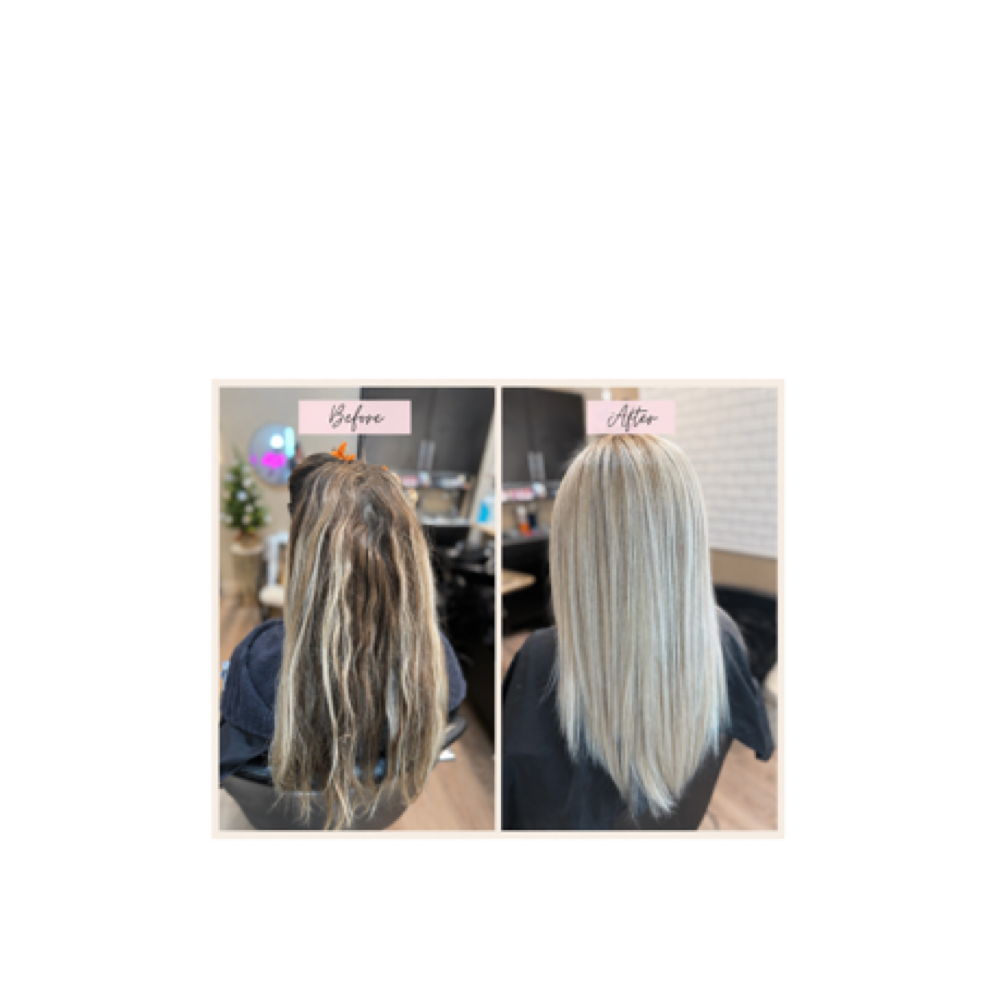BLONDE TRANSFORMATION at Bella Balayage Hair Studio in Melbourne, FL