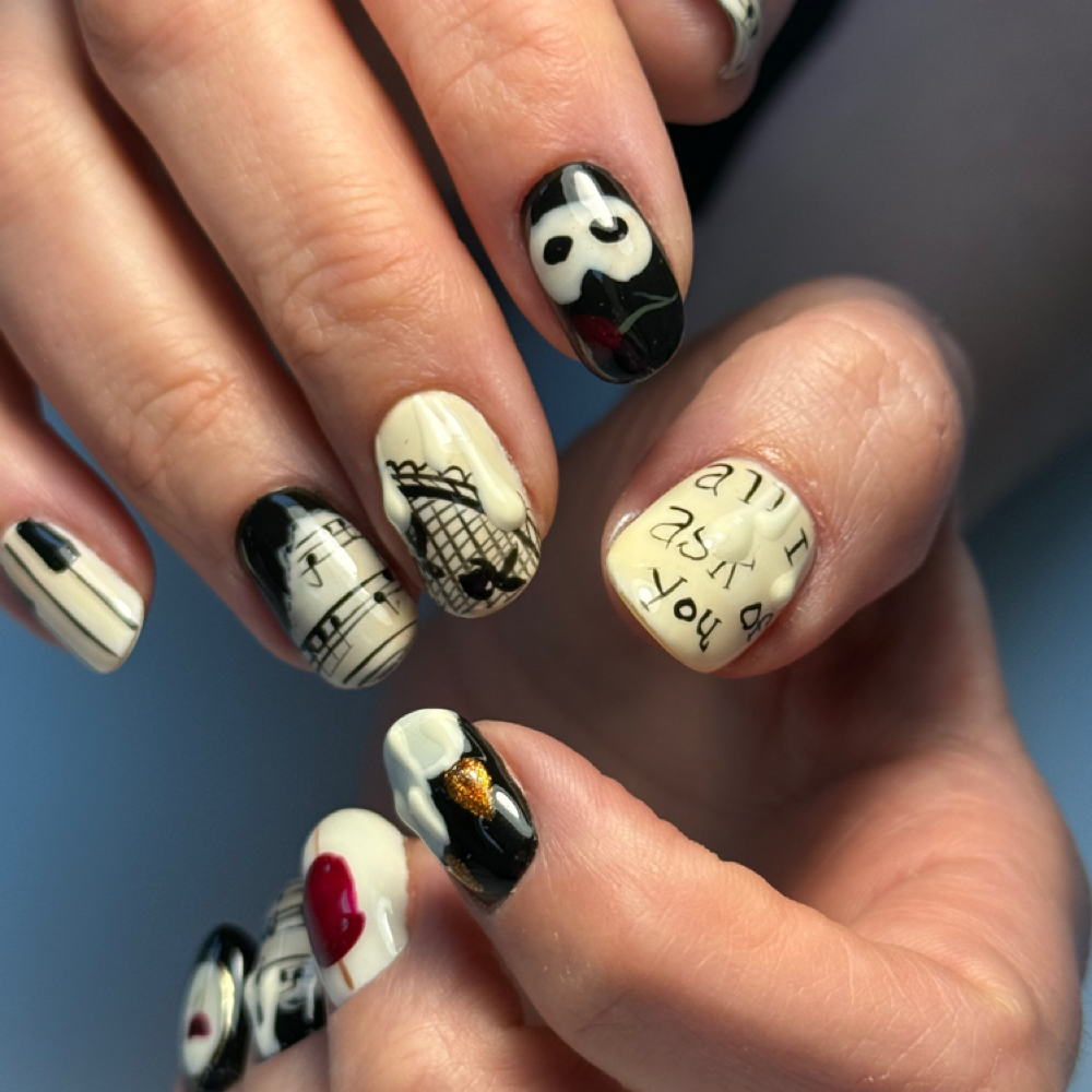 Detailed Hard Gel Overlay at Inspire Natural Nails in Boise, ID