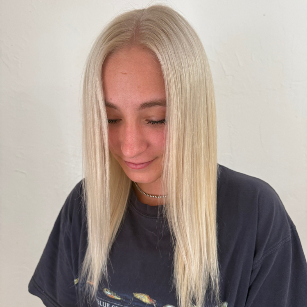 Solid Blonde Root Touch Up at Hair by Christi P in Stephenville, TX